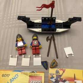 LEGO 6017 King's Oarsmen Castle Pirates Complete w/ Manual 1987 Knight Boat