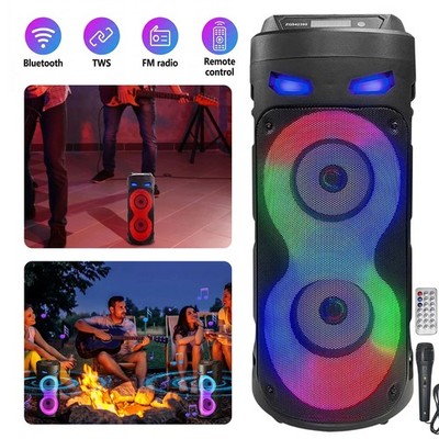 Bluetooth Lautsprecher Partybox Kabelloser Lautsprecher Wireless für Outdoor