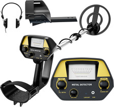 Metal Detector for Adults Kids - Lightweight 2.8Lbs with 8" Search Coil, Adjus
