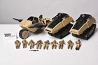 Vintage GI Joe - LOT OF CUSTOM ACTION FIGURES AND VEHICLES - Hasbro