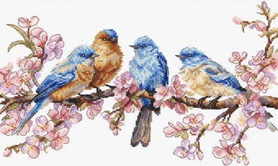 LetiStitch Counted Cross Stitch Kit Spring Bloom L8090
