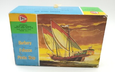 NOS Ob  PYRO #c 312-50 BARBARY FELUCCA PIRATE SHIP - w/ORIGINAL BOX No Flags
