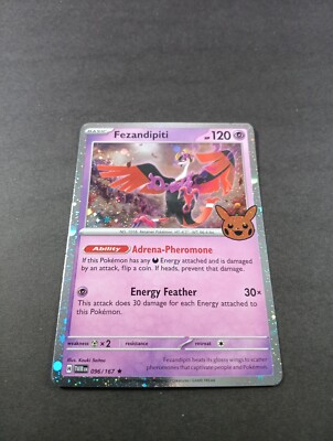 096 167 pokemon card Pokmon Tcg: Fezandipiti - 096/167 Numbered 96 and printed beyond the base set number Pokemon Fezandipiti 096/167 Twilight |