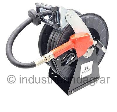 ML Schlauchaufroller für Diesel 10m Schlauch Automatik Zapfpistole Autom.Aufroll