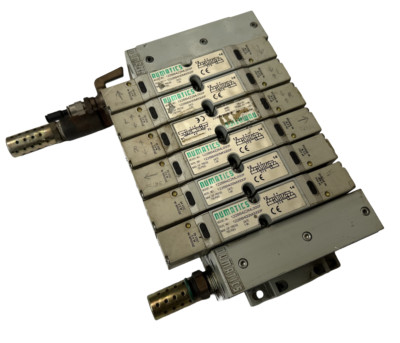 Numatics 239-1174 25-PIN SUB-D Connector Manifold W/ 6 Pneumatic