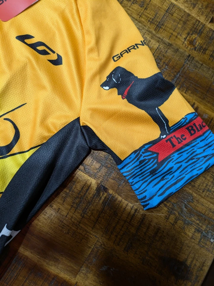 Camisa de ciclismo para mujer Louis Garneau The Black Dog ¡Nueva con etiquetas!! Talla pequeña Foto 3 de 4