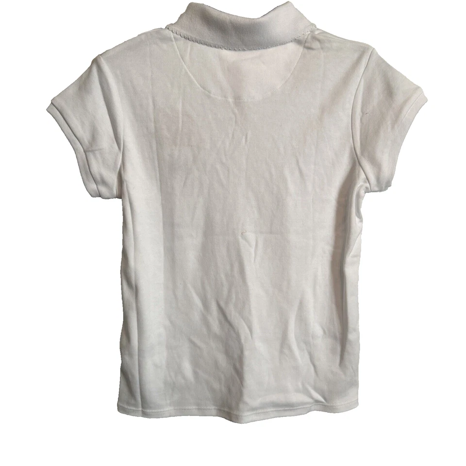 Polo Pullover Dockers Plus Niñas SS, Blanco, Mediano (8.5-10.5) Foto 2 de 4