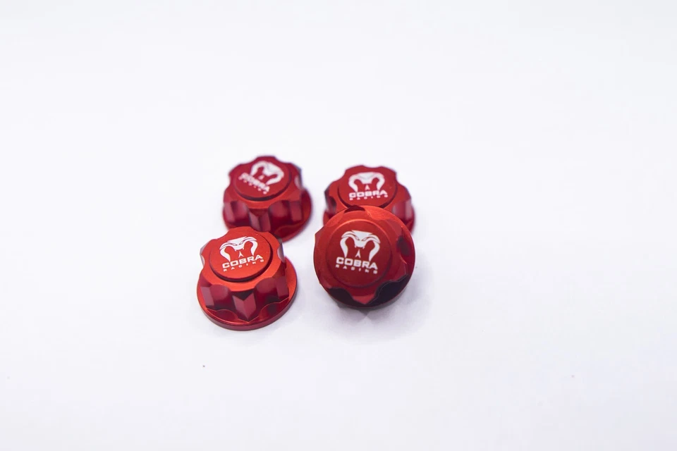 Cobra Racing 17mm Hex Wheel Nut Set – Red Aluminum - Image 3 of 4