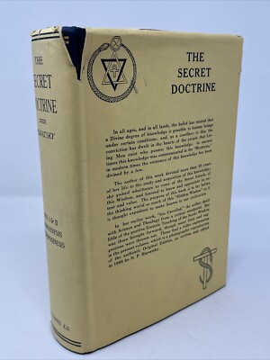 The Secret Doctrine Vol 1 & 2 Facsimile 1888 Ed. H.P. Blavatsky 1974 RARE DJ