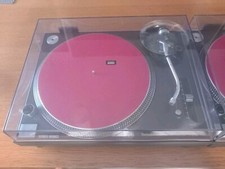 2x Technics Quartz Direct Drive Turntable Sl-1210m3d With Coversx2 And Concorde