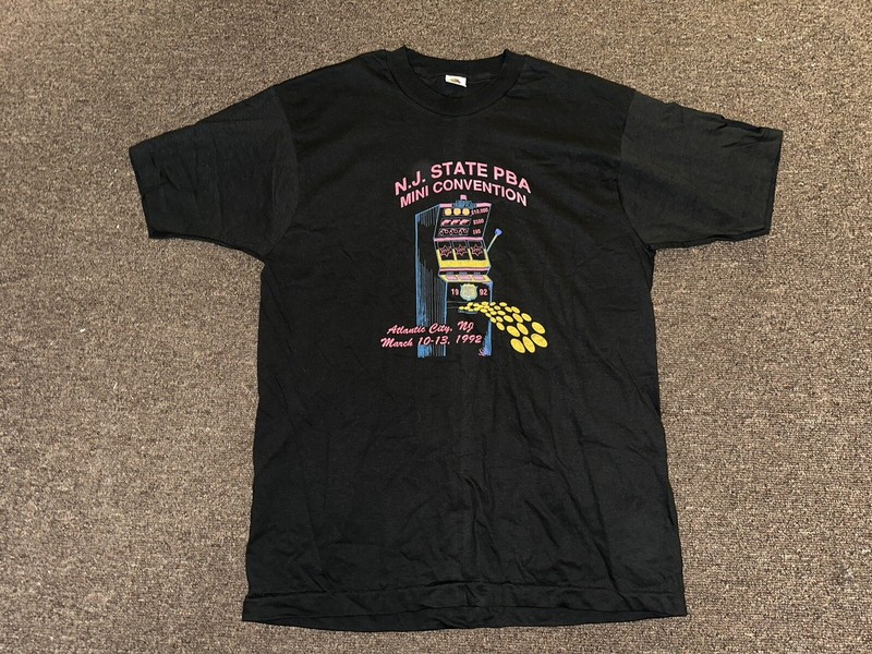Vintage 90’s NJ PBA Atlantic City T shirt XL New Jersey