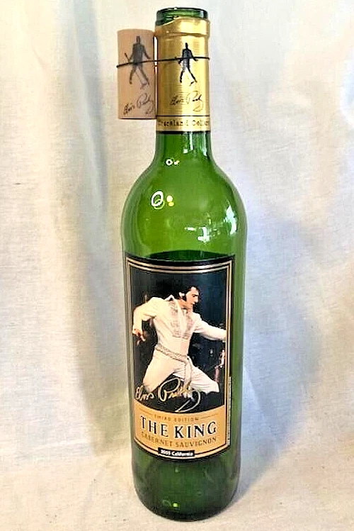 Elvis Presley Wine Bottle The King 2003 Vintage 3rd Ed. Cabernet