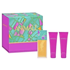 Animale Women's 3.4oz EDP Spray + 3.4oz Shower Gel + 3.4oz Lotion -  3pc Set