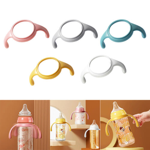 Baby Bottle Handles Silicone Baby Bottle Holder Durable Nursing Easy To Grip DT - Picture 1 of 16
