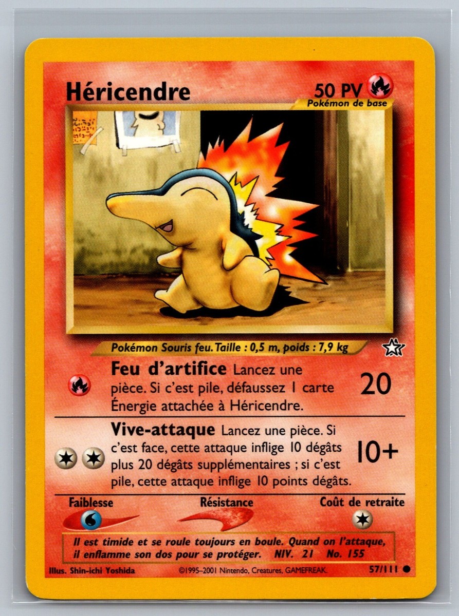Pokemon TCG Hericendre #57/111 FRENCH Unlimited Common CCG