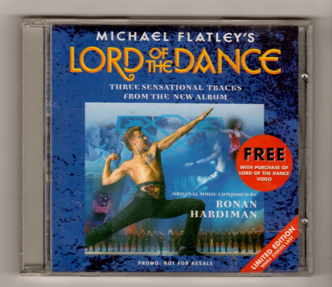 (HX6200) Michael Flatley's Lord Of The Dance, 3 tracks - 1996 DJ CD