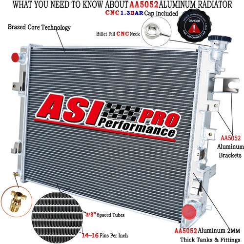 ASI Radiator For 2009-2018 Dodge Ram 1500 2500 3500 3.0 3.6 3.7L 4.7L 5 ...