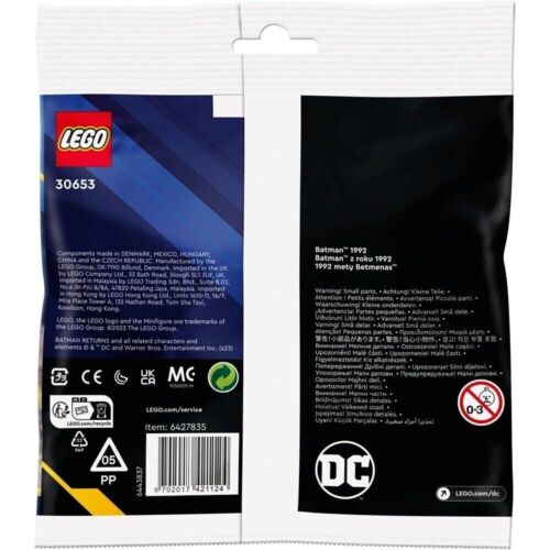LEGO Batman 1992 Polybag 30653 DC Super Heroes Nuevo Sellado de Fábrica - Imagen 3 de 4