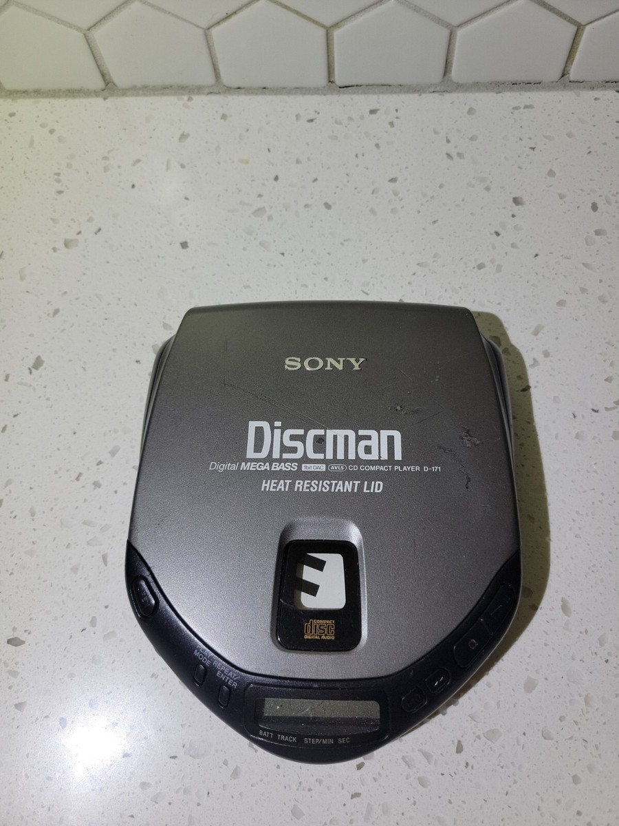 Sony D-171 Discman Car Portable CD Player Tested & Working(Read