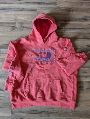Cav Empt - Embroidered Cotton Jersey Hoodie (Men's Sz Medium, Pink)