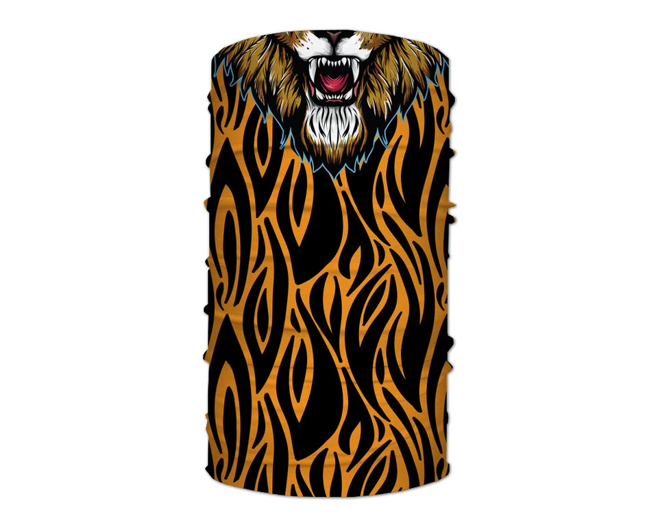 Washable Fabric Face Cover Neck Gaiter Lion Face Design Print EU Made - Image 2 of 4