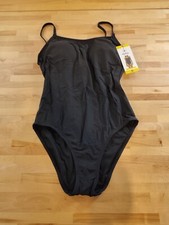 Hurley Ladies' One-Piece UPF 50 4-Way Stretch Swimsuit Black Size Small