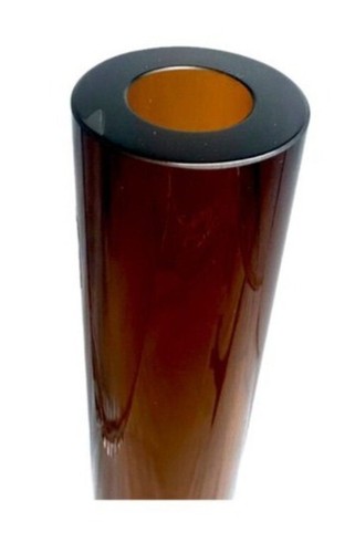 Marquis By Waterford Crystal Merengue 17" Amber Bud Vase - Picture 6 of 7