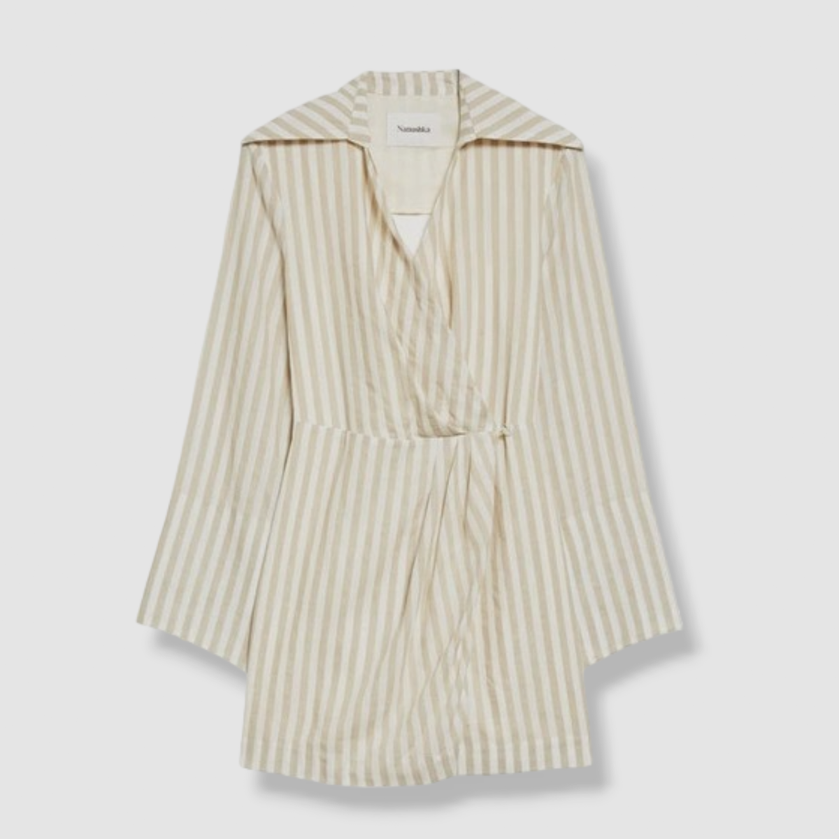 nanushka shirt dress Nanushka - ROBERTA Belted Vegan leather Mini dress
