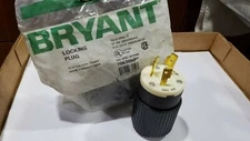 BRYANT Locking Connector Plug NEMA L6-30 30A 250V 70630NP, 2P 3W Grounding