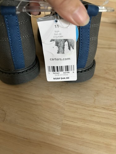 Carters Donnie graue Stiefel 11M neu mit Etikett - Bild 6 von 8
