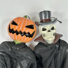 Vintage Paper Magic Group Halloween Bungee Wall Hangers Lot of 2 90s