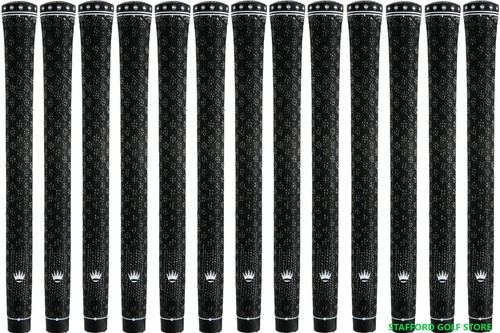 New Royal LinkTech Full Cord Golf Grips Standard .60" R Core Black-Set of 13 - Picture 3 of 4