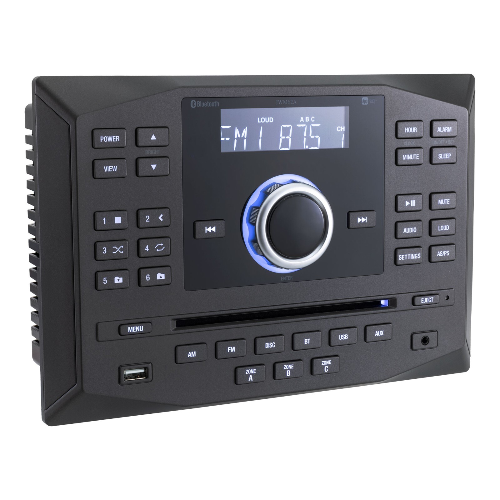 RecPro RV Stereo | AM/FM Radio | 3 Zones | CD/DVD Player | 8