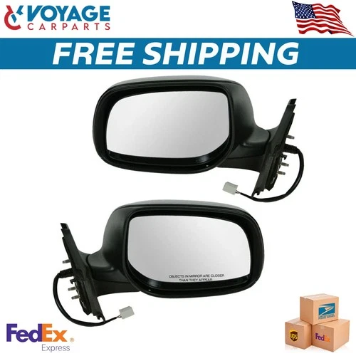 New Side View Mirror Set Left & Right Power Fits 2007-2011 Toyota Yaris Hatch
