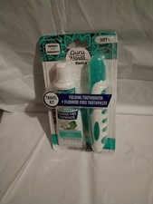 Guru Nanda Basics Travel Kit Folding Toothbrush Soft Bristles White Teal