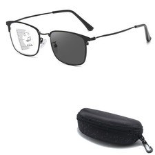 Smart Photochromic Multifocus Reading Glasses Metal Half Frame Reader Eyeglasses