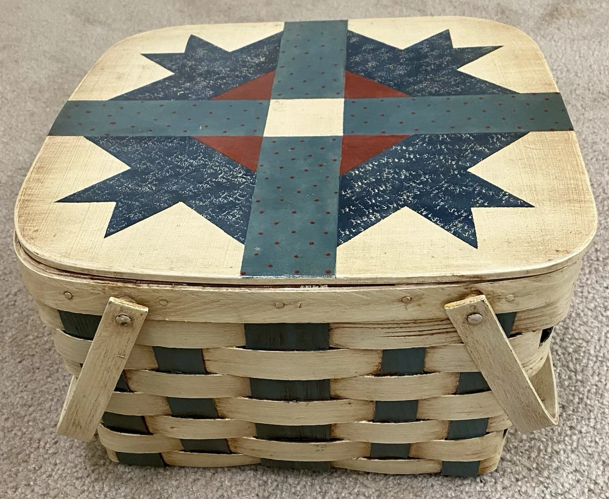 Wicker Square Décor Baskets Handles for sale | eBay