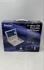 Haier Model No. PDVD7 Silver 7" LCD Screen Portable DVD Player Not Tested