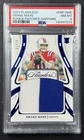 DRAKE MAYE PSA 8 2024 PANINI FLAWLESS ROOKIE PATCH JERSEY RC SAPPHIRE 07/10 RC