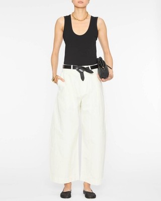 Apiece Apart Uri Low-Cut Tank Top Black