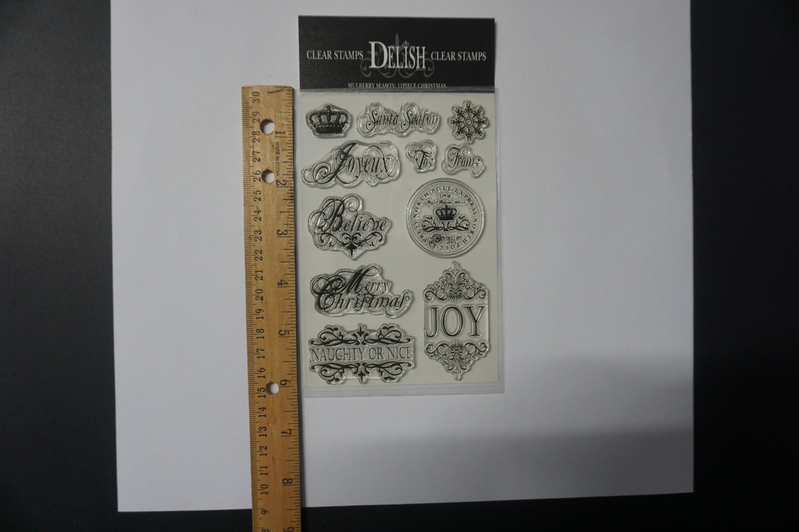 Liquidation Sale: Mulberry Season Christmas Collection Clear Delish Stamp