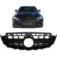 KüHlergrill FüR Mercedes E-Klasse W213 S213 C238 A238 16-19 Schwarz E63 Look