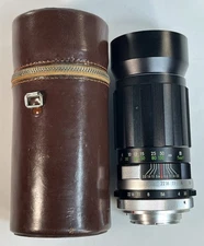 Vintage Soligor 180mm F3.5 Telephoto Camera Lens Japan Exacta Bayonet Mount