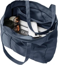 Extra Large Canvas Tote Bag for Women Men, Utility Work Tote with Zipper, Laptop