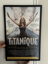 Titanique signed Broadway Framed Poster