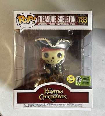 Funko Pop! Pirates of the Caribbean Treasure Skeleton #783 Disney LE 4k ECCC