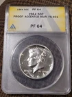 1964 Proof Kennedy Half Dollar 50c PCGS PR64 Accented Hair