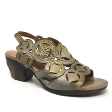L'Artiste by Spring Step Medallion Sandals Shoes Womens Size 6.5-7 US Gray Taupe