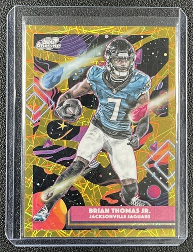 BRIAN THOMAS JR. 2025 TOPPS COSMIC CHROME #46 GOLD INTERSTELLAR REFRACTOR 15/50