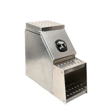 25"x28"x12" Aluminum Side Mount Semi Truck Tool Box Saddle Step Open Wide Design